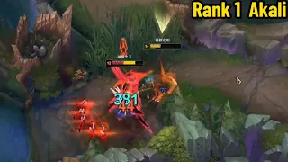 Rank 1 Akali: This Akali ONESHOT Combo is INSANE!