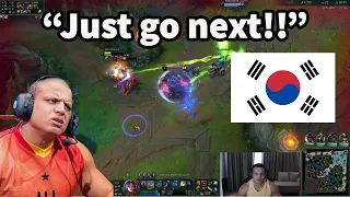 This Is What Happens When Tyler1 Tries To Play Irelia Mid In Korean SoloQ!!!