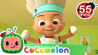 Pat A Cake 55 MIN LOOP | More Nursery Rhymes & Kids Songs - CoComelon