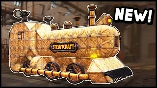 Steamcraft - I Made a Powerful Rail Gun Sniper & Destroyed Everything in Steamcraft