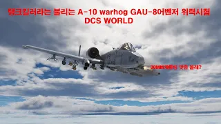 탱크킬러! A-10C! 중 가장 유명한 GAU-8어벤저 진지반 농담반 위력영상