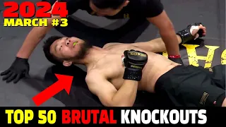 Top 50 Savage Knockouts of March 2024 #3 (MUAY THAI •MMA•KICKBOXING•BOXING)