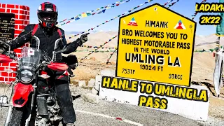 Conquering the world's Highest Motorable Pass on XPULSE 200 4V || UMLINGLA PASS|PHOTILA PASS| HANLE