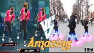 present alight motion ff vs tuzelity shuffle dance | free fire motion | amazing shuffle dance ff