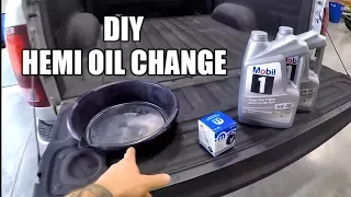 HOW TO CHANGE YOUR ENGINE OIL - DIY - 5.7L HEMI - DODGE RAM 1500 2500