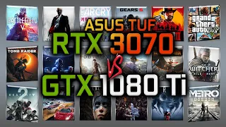 ASUS TUF GAMING OC RTX 3070 vs GTX 1080 Ti Benchmark – 65 Tests