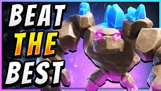 GOLEM just ADAPTED to DESTROY the BEST PLAYERS IN CLASH ROYALE!