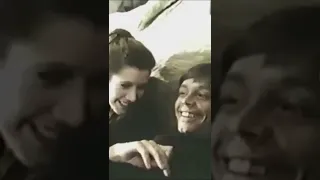 Mark Hamill and Carrie Fisher on the Set of Return of the Jedi Footage