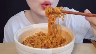 SUB) ASMR 졸여먹는 불닭볶음탕면 먹방 boil down Buldak Noodles