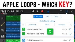 Apple Loops and Key Signatures in GarageBand iOS