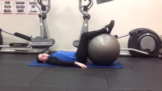 Fitball Knee Twist - targeting Core and TA muscles