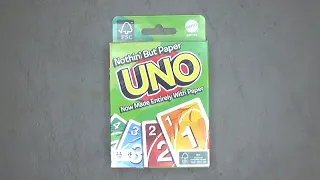 UNO Nothin' But Paper Card Game Opening