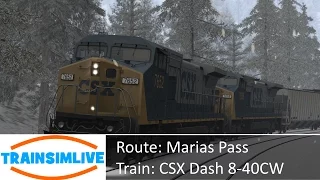 Train Simulator 2015 - Marias Pass, CSX Dash 8-40CW