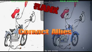 Henry Stickmin Original vs Remake - Convict Allies, escape with Ellie Rose in Fleeing the Complex