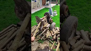 Crazy😱 Firewood Splitting Machines #Shorts