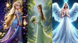 Beautiful fairy tail # How to paint fairy👗#Floral dress#beautiful acrylic painting ideas