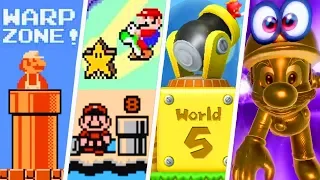 Evolution of Super Mario Warp Zones (1985 - 2018)