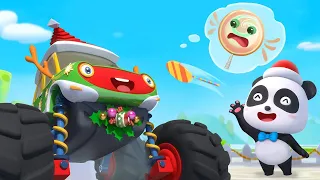 Monster Truck Loves Christmas Candy | Christmas Songs | Kids Songs | BabyBus - Cars World