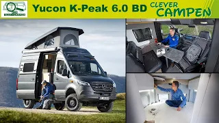 Allrad-Sprinter mit umfangreicher Ausstattung - Yucon K-Peak 6.0 BD - Test / Review - Clever Campen