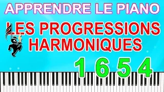 Apprendre le piano gospel : Progression harmonique 1 6 5 4