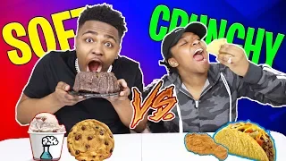 CRUNCHY VS SOFT CHALLENGE!