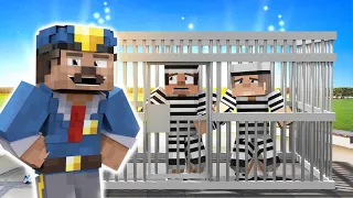 Prisoners Escape and Police Jail Adventure - Minecraft Animation