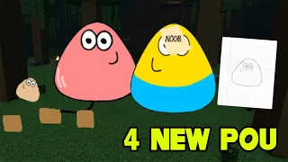 Find The Pou - HOW TO GET BADGES - UPDATE NEW 4 POU - ROBLOX