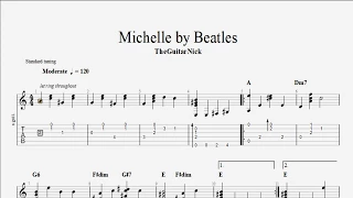 Beatles the michelle - Tab guitar - TM RAY