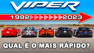 Todos os Dodge Vipers 🐍 ARRANCADOS!