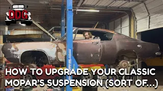 A Very Chaotic Suspension Upgrade Video - How To Install Offset Control Arm Bushings In Your Mopar