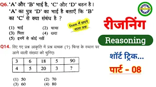 Set-08 | Reasoning प्रैक्टिस सेट | Reasoning Class 2024 | SSC | CHSL | CGL |  Railway RPF | UPP |