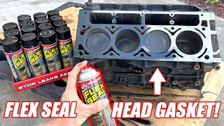 We Used FLEX SEAL As Our Engine's Head Gasket! Then Fired It Up!!!