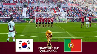 South Korea vs Portugal - Penalty Shootout - FIFA World Cup 2022 - eFootball PES Gameplay