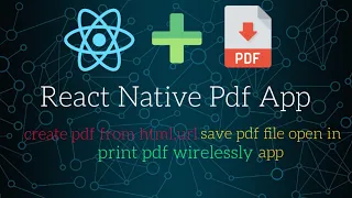 React native pdf app