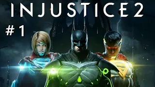 Injustice 2. Полное прохождение. Часть 1. Без комментариев. Русские субтитры. Главы 1-2.