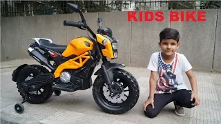 Kids Play with power wheels bike ride unboxing testing & Assembling