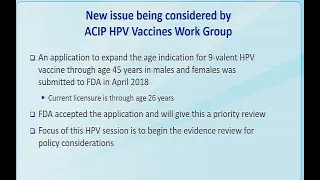 June 2018 ACIP Meeting - HPV & NITAGS