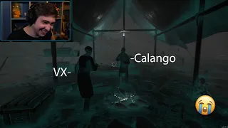 Alan assistindo a cena mais triste do VX e o Calango 😭