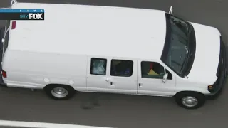 Slow & steady: white van carries on with slow chase