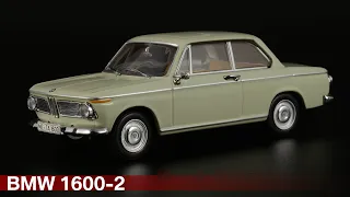 Шестидесятые: BMW 1600-2 Floridagrün 1966 /// Minichamps /// Масштабные модели автомобилей BMW 1:43