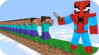 NOOB SPIDERMAN VS EJERCITO NOOB TROLLEO HACIENDO EL BIEN Y EL MAL MINECRAFT TROLL