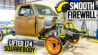 Custom Supercharged K10 Firewall Fabrication - LT4 Swapped Chevy Squarebody Ep. 3