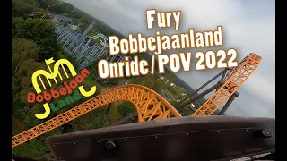 Eine Runde (vorwärts) auf Fury im Bobbejaanland | Gerstlauer - Infinity Coaster | POV | 2022