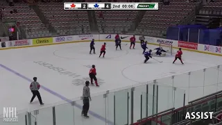 Evan Vierling 1G 1A vs Team Blue | Jul 26 2018 | U17 Canada Dev Camp