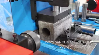 SANCO stop beading flaring  swagging crimping tube end forming machine