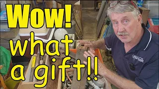 Unboxing a Subscriber Gift! Heaps of Cool Old Tools, Hardware, Scrap Brass & Copper and Shed Stuff!