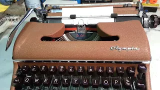 Olympia SM-3 Manual Typewriter Repair Space bar, Rubber Spacers, Carriage Stops