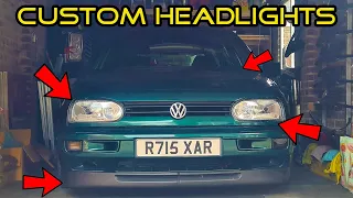 MK3 GOLF CUSTOM HEADLIGHT MOD, NEW SPLITTER AND MORE ep22