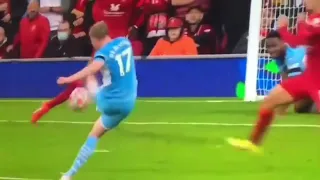 Equalizer Kevin De Bruyne's Last Minute goal | Liverpool Vs Manchester City 2-2 | De Bruyne Goal