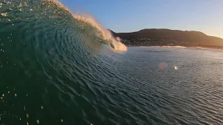 RAW SURF POV: SUNSET SESSION + FIRST SWELL OF THE WINTER AT LOCAL BEACH BREAK - Cape Town surfing